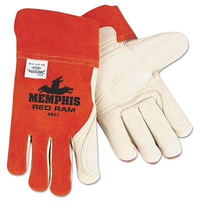 LG GRAIN COW-GUNN DBL LEATHER PALM SPLIT